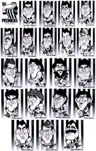 Collingwood 1990 Prem Card set FREE POSTAGE